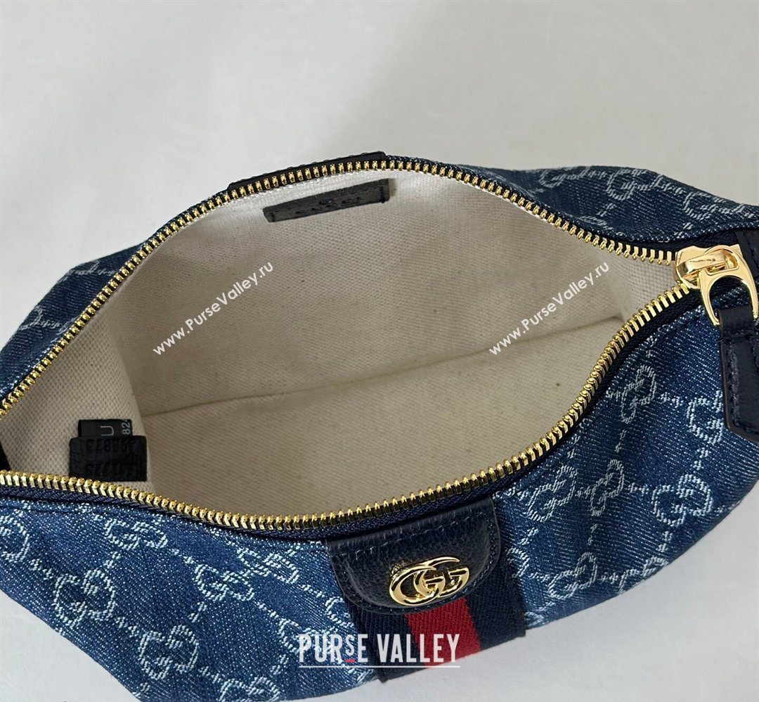 Gucci Vanity mini bag in GG Denim Blue 2026 861775 (DLH-260128080)