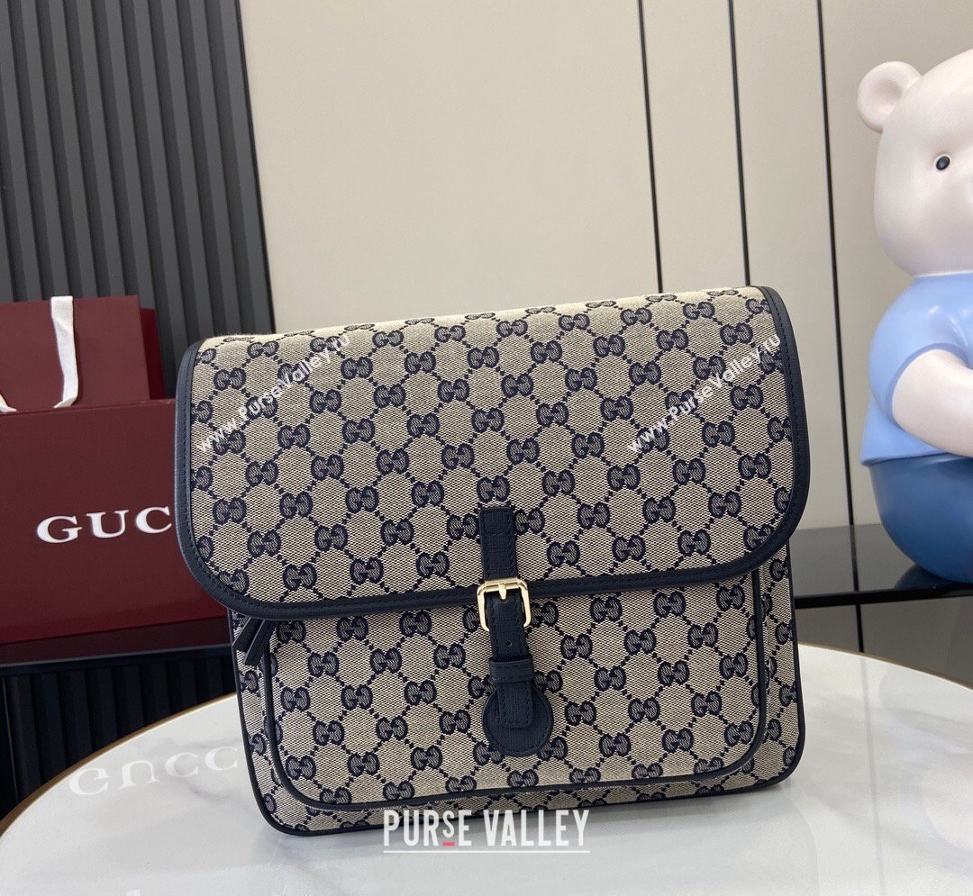 Gucci Childrens GG Canvas Messenger Bag Grey 2026 793823 (DLH-260128082)