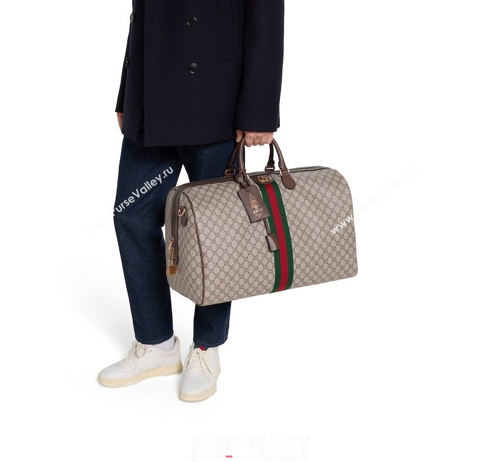 Gucci Savoy large duffle bag in GG Canvas Beige 2026 834458 (DLH-260128085)
