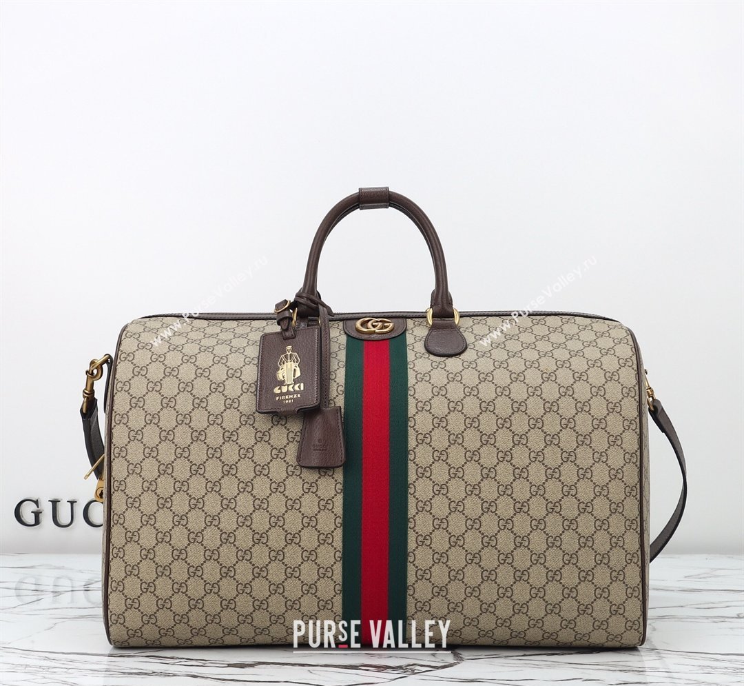 Gucci Savoy large duffle bag in GG Canvas Beige 2026 834458 (DLH-260128085)