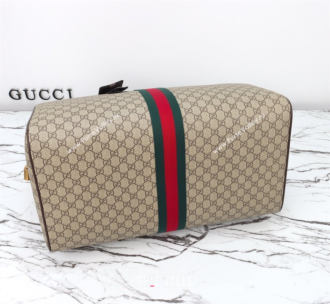 Gucci Savoy large duffle bag in GG Canvas Beige 2026 834458 (DLH-260128085)