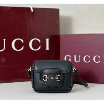 Gucci Horsebit 1955 Leather Micro Bag Black 2026 851620 (DLH-260128086)