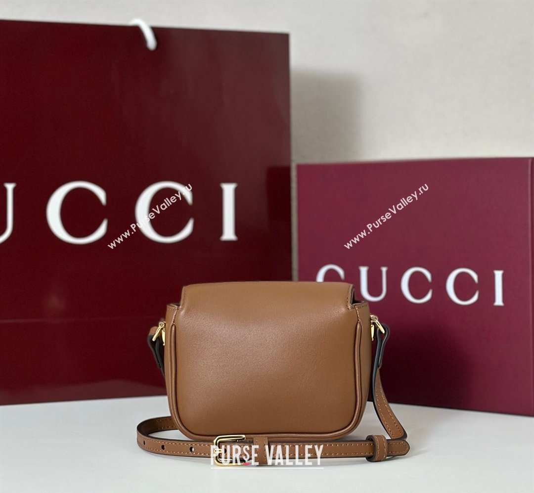 Gucci Horsebit 1955 Leather Micro Bag Brown 2026 851620 (DLH-260128088)