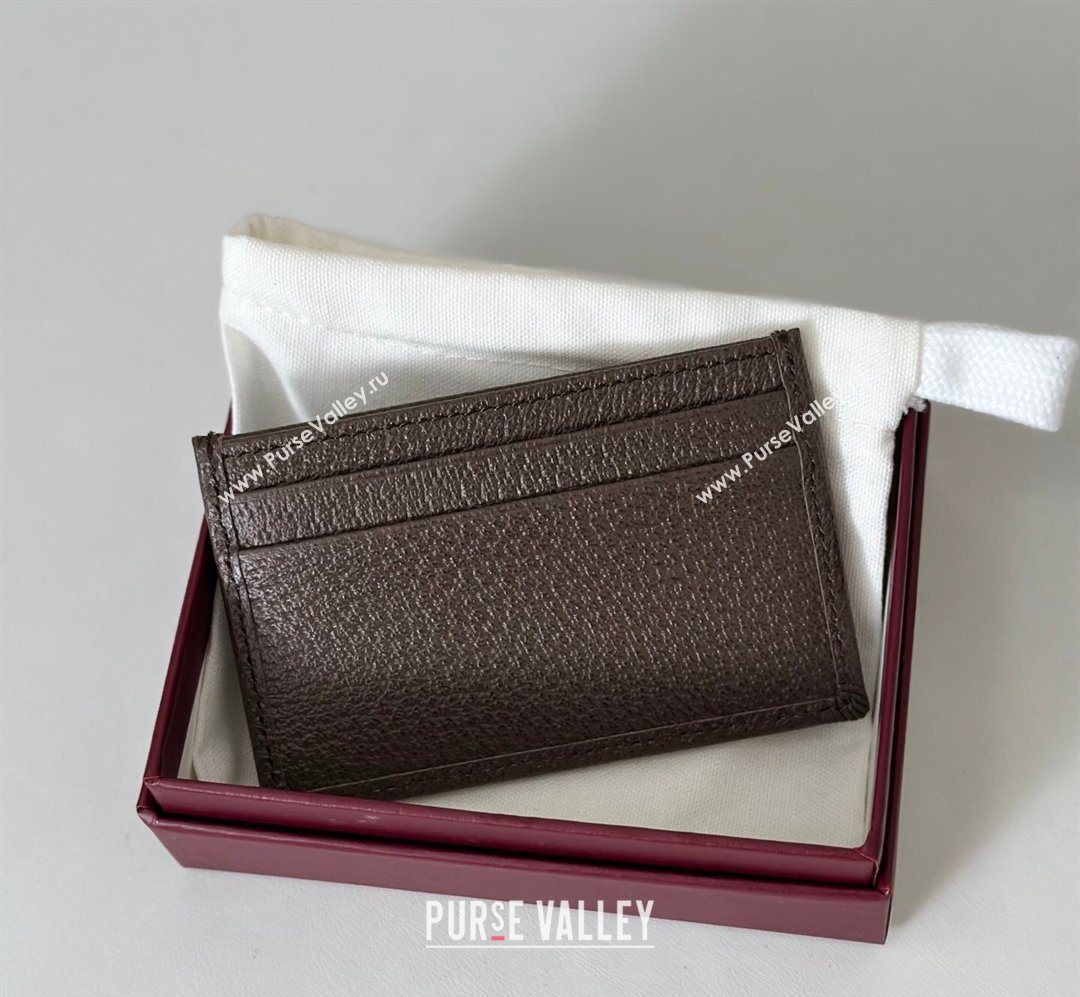 Gucci Card Case in Camouflage GG Fabric Green/Yellow 2026 834795 (DLH-260128092)