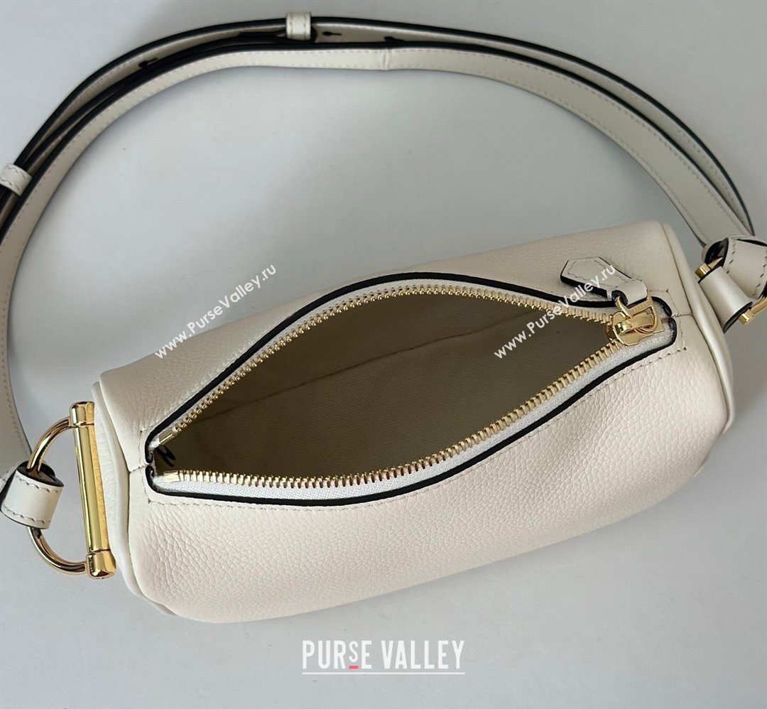 Gucci Half Horsebit mini shoulder bag in Grainy Leather White 2026 860784 (DLH-260128053)
