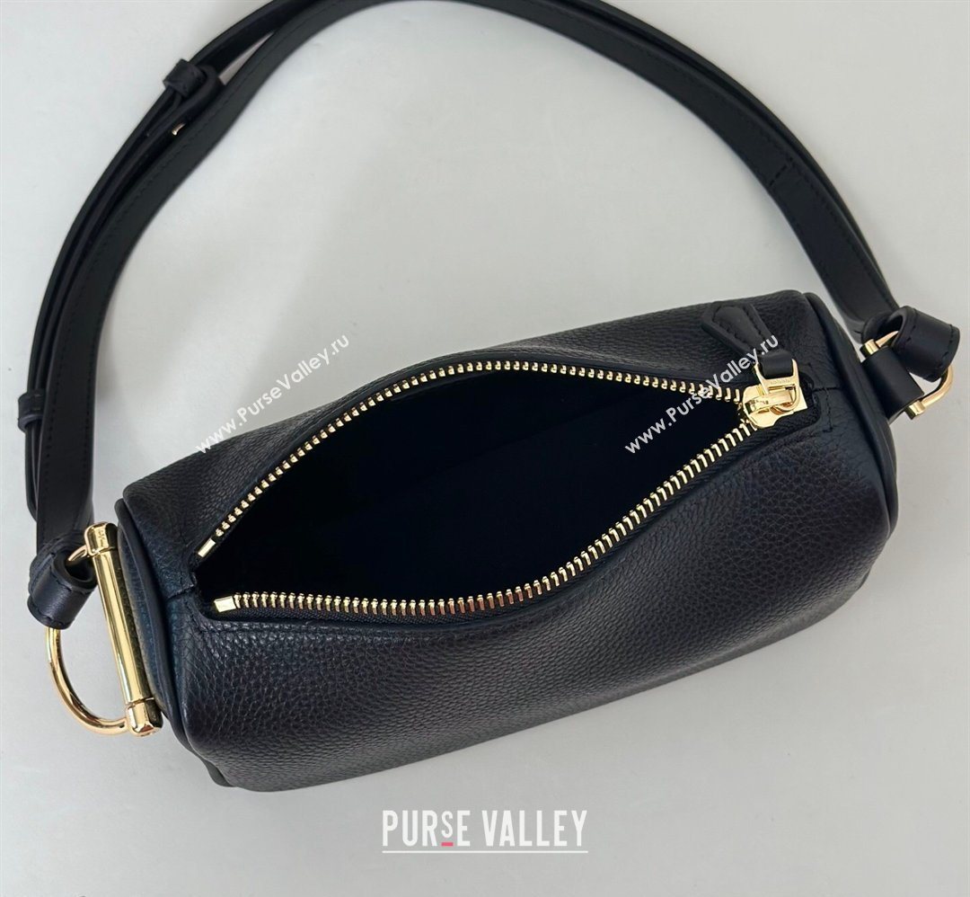 Gucci Half Horsebit mini shoulder bag in Grainy Leather Black 2026 860784 (DLH-260128052)