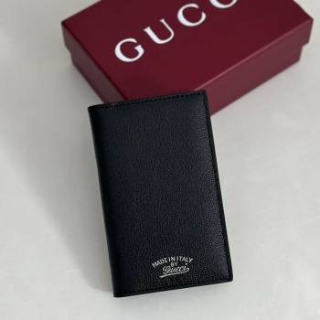 Gucci Lira card case in Grainy Leather Black 2026 867327 (DLH-260128133)