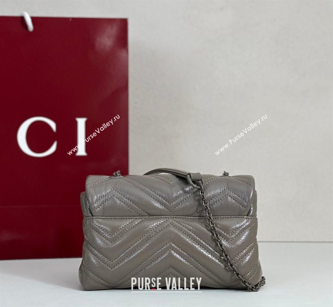 Gucci GG Marmont Leather mini shoulder bag Grey 2026 856368 (DLH-260128136)
