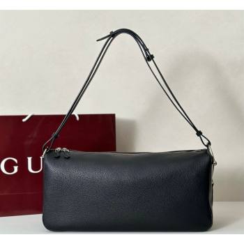 Gucci Mens Half Horsebit crossbody bag in Leather Black 2026 862810 (DLH-260128148)