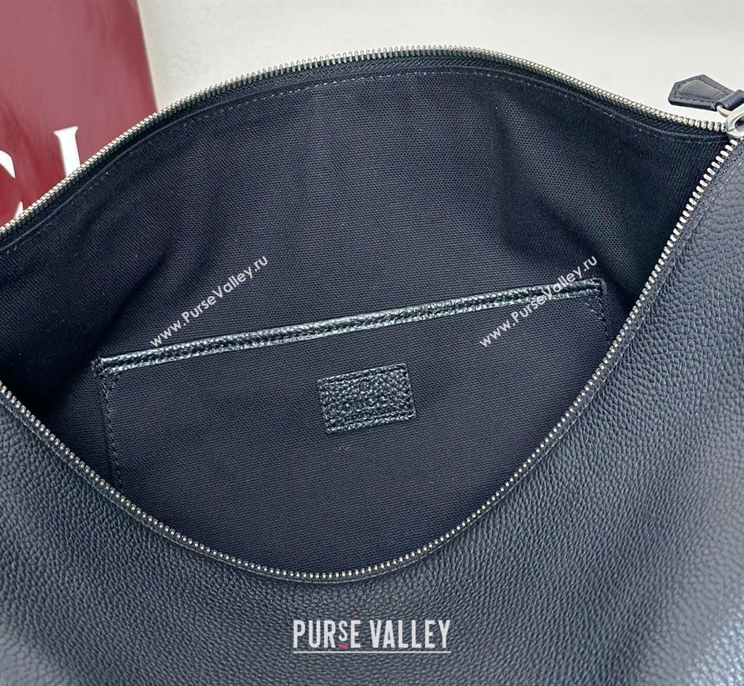 Gucci Mens Half Horsebit crossbody bag in Leather Black 2026 862810 (DLH-260128148)