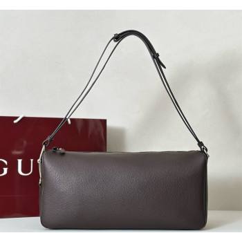 Gucci Mens Half Horsebit crossbody bag in Leather Brown 2026 862810 (DLH-260128149)