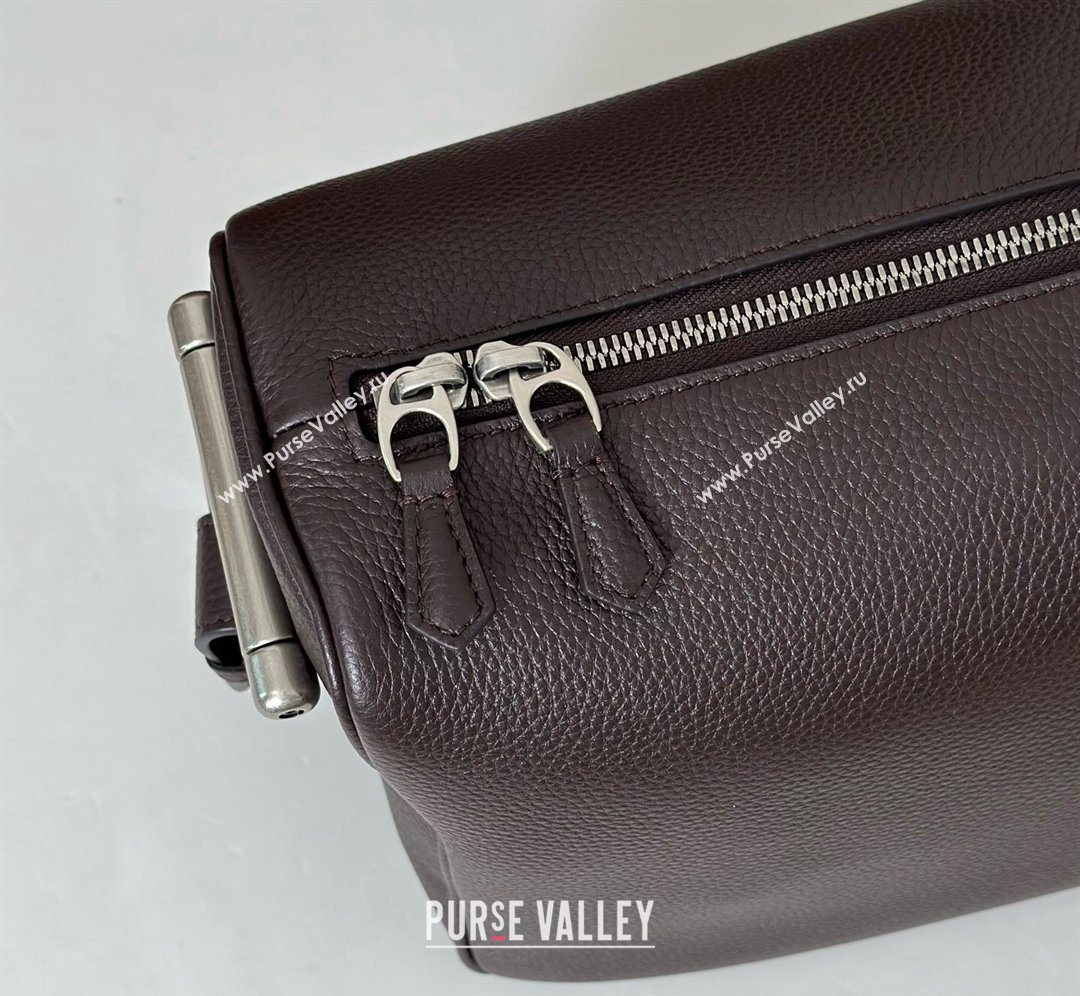 Gucci Mens Half Horsebit crossbody bag in Leather Brown 2026 862810 (DLH-260128149)