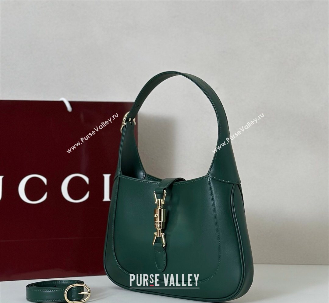 Gucci Jackie 1961 medium bag in Calf Leather Green 2026 820415 (DLH-260128159)