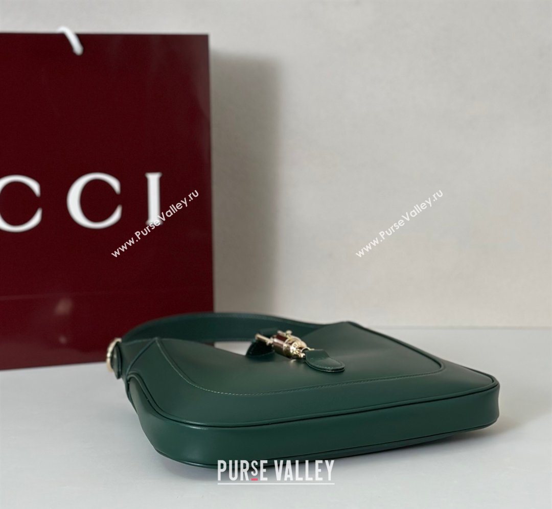 Gucci Jackie 1961 medium bag in Calf Leather Green 2026 820415 (DLH-260128159)