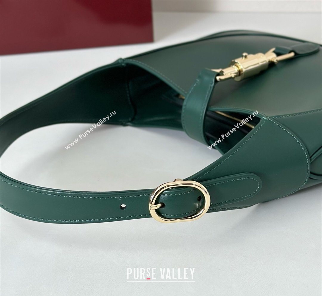 Gucci Jackie 1961 medium bag in Calf Leather Green 2026 820415 (DLH-260128159)