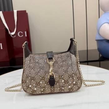 Gucci Jackie Notte Crystals Mini Bag in GG Canvas 2026 (XLU-260206084)