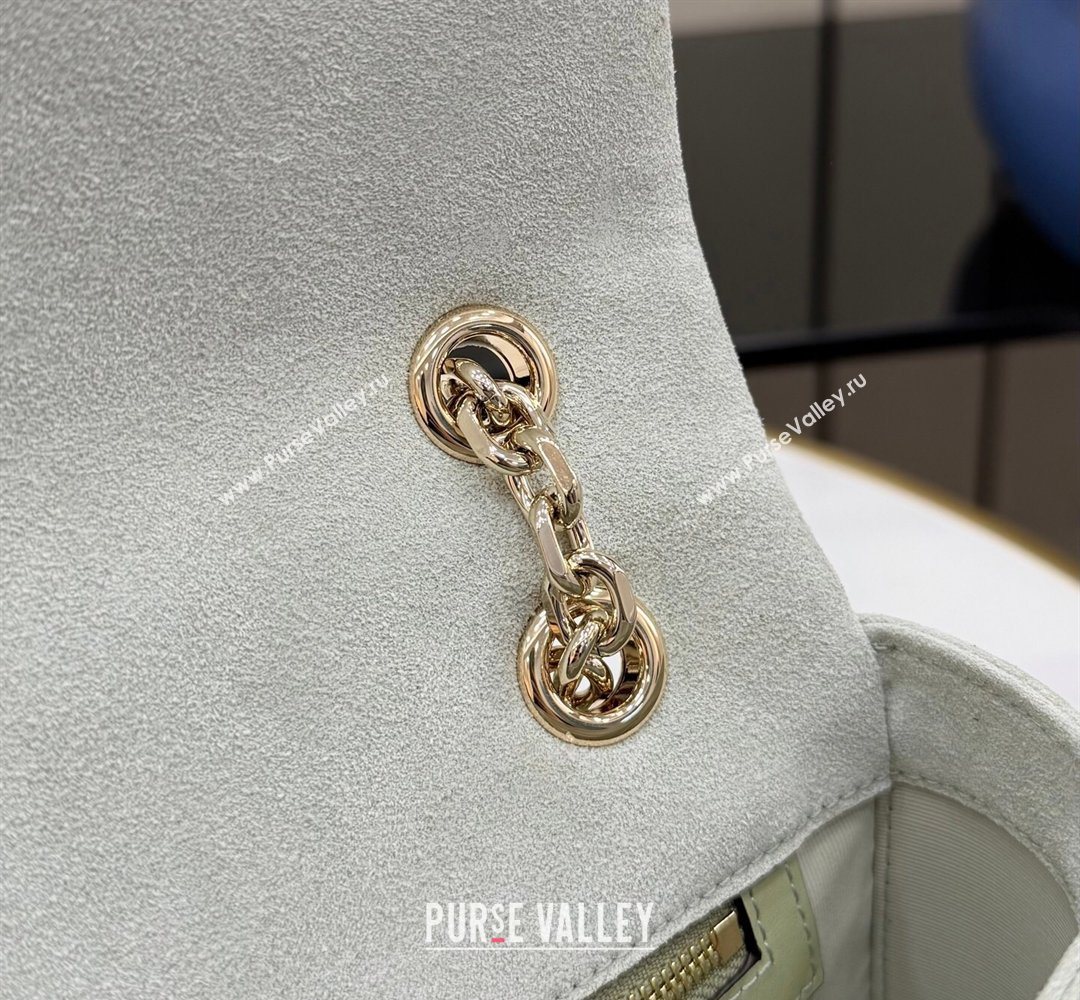 Gucci GG Marmont crystals medium shoulder bag Pale Green 2026 837267 (XLU-260206088)