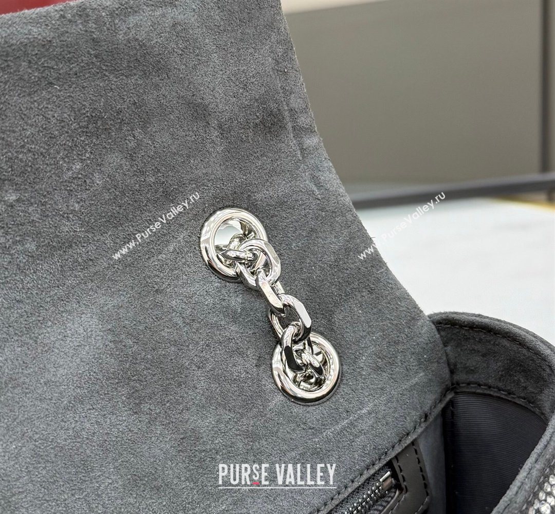 Gucci GG Marmont crystals medium shoulder bag Grey 2026 837267 (XLU-260206089)