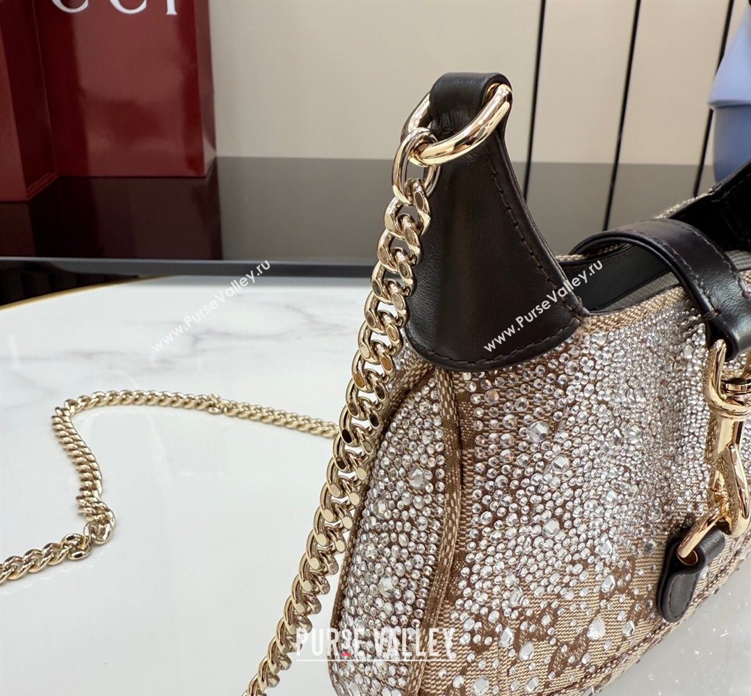 Gucci Jackie Notte Crystals Mini Bag in GG Canvas 2026 (XLU-260206084)