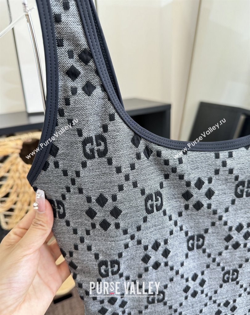 Gucci One-Piece Swimwear Grey/Black 2026 GG031903 (WM-260319075)