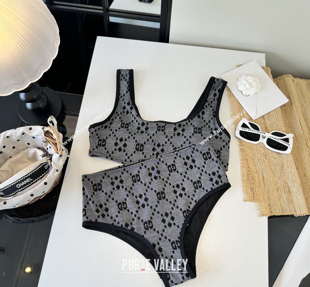 Gucci Two-Pieces Swimwear Grey/Black 2 2026 GG031903 (WM-260319073)