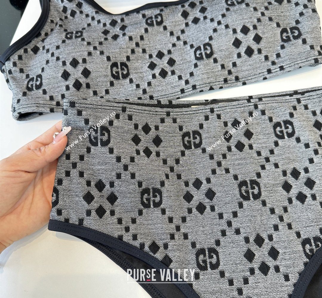Gucci Two-Pieces Swimwear Grey/Black 2 2026 GG031903 (WM-260319073)