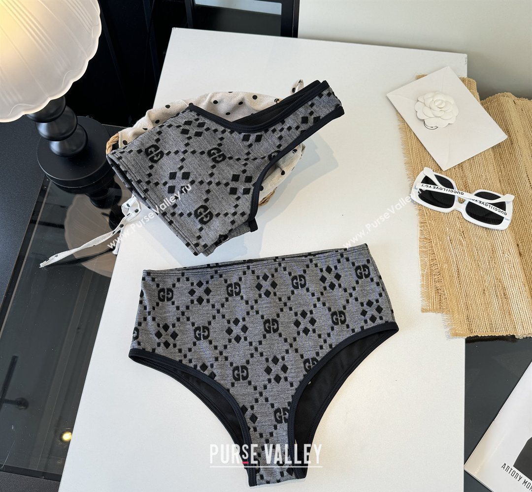 Gucci Two-Pieces Swimwear Grey/Black 2 2026 GG031903 (WM-260319073)
