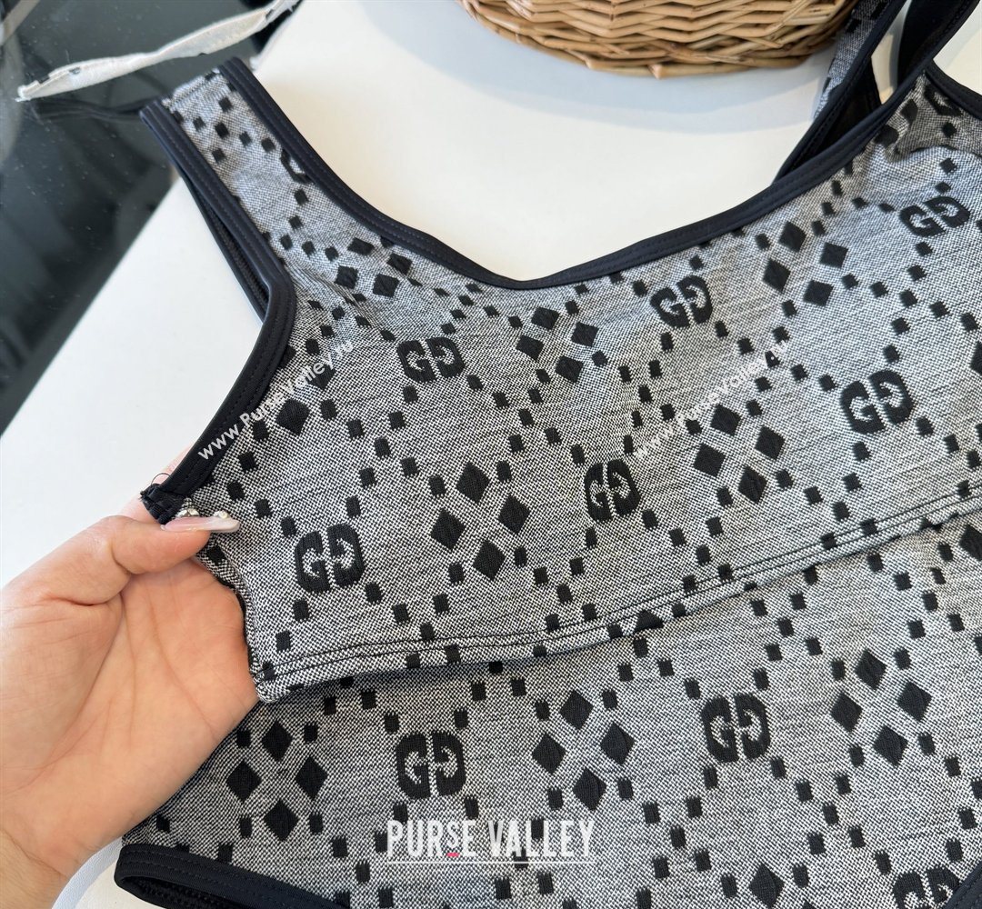 Gucci Two-Pieces Swimwear Grey/Black 2 2026 GG031903 (WM-260319073)