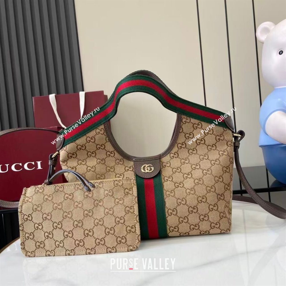 Gucci Giglio Small Tote Bag in GG Canvas 860845 Beige 2025 (XLU-251125020)