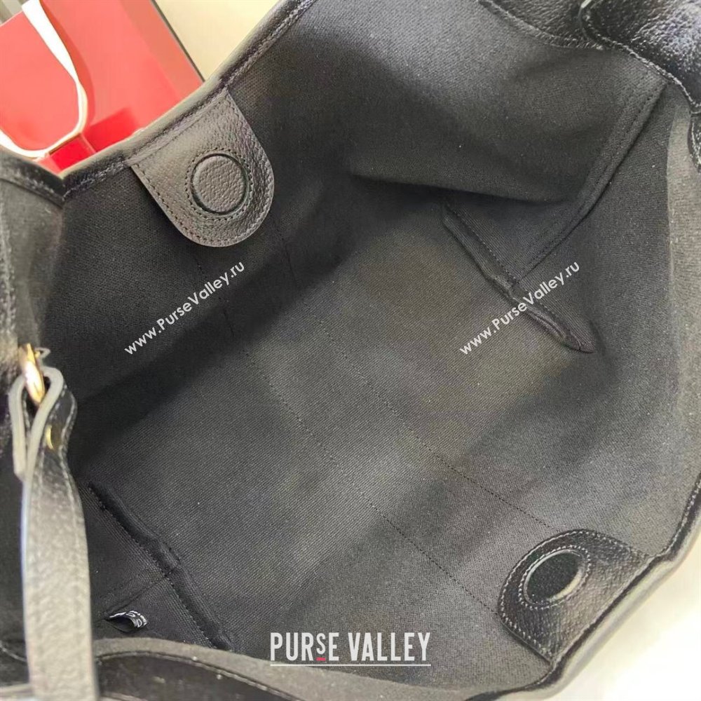 Gucci Giglio Small Tote Bag in GG Denim 860845 Black 2025 (XLU-251125019)