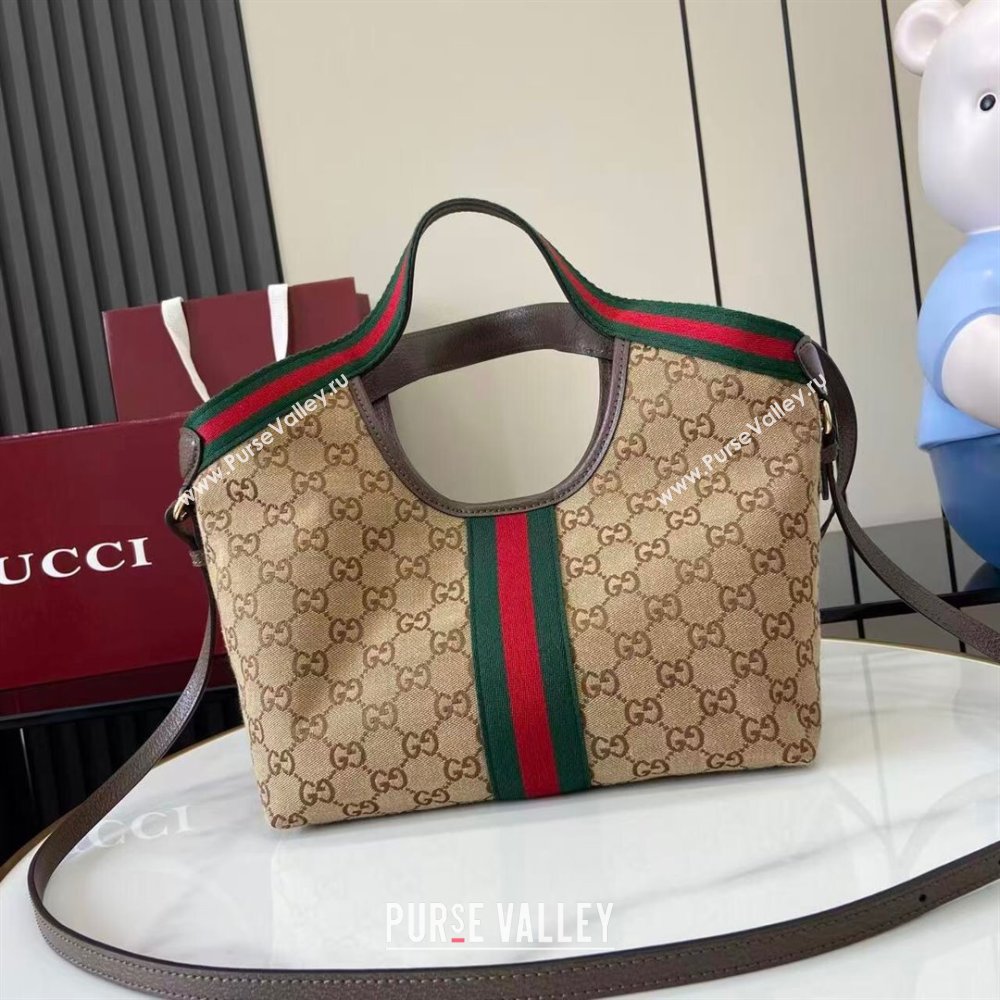 Gucci Giglio Small Tote Bag in GG Canvas 860845 Beige 2025 (XLU-251125020)