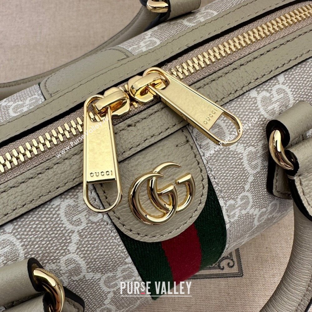 Gucci Ophidia GG Canvas Mini Top Handle Bag 772053 White/Beige 2023 (DLH-231227122)