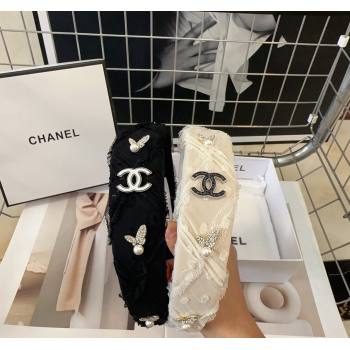 Chanel Hair Clip White/Black 2024 0513 (XMN-240513165)