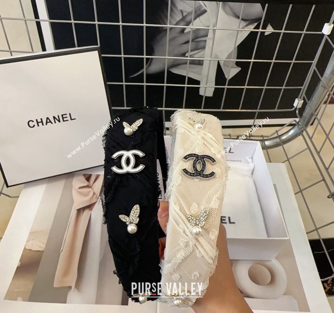 Chanel Hair Clip White/Black 2024 0513 (XMN-240513165)