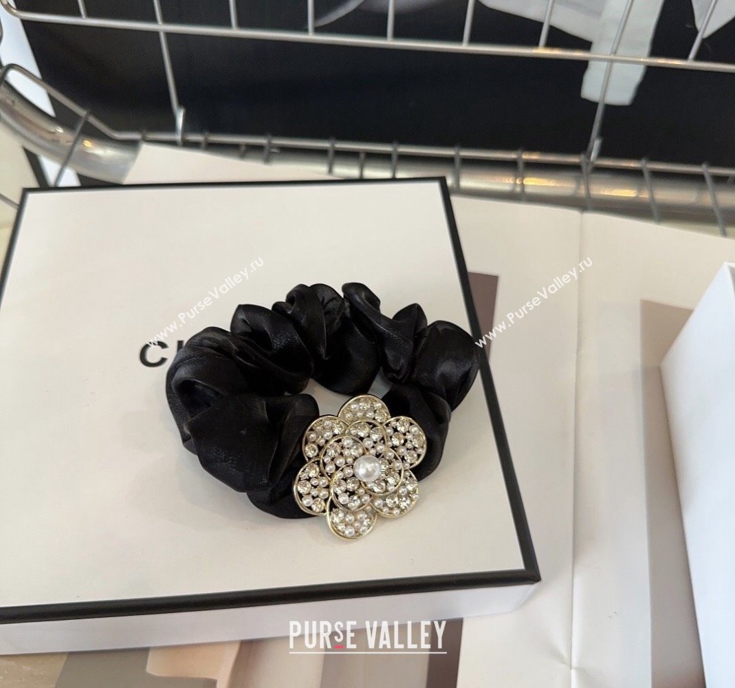 Chanel Hair Ring with Pearls Beige/Black 2024 0513 (XMN-240514004)