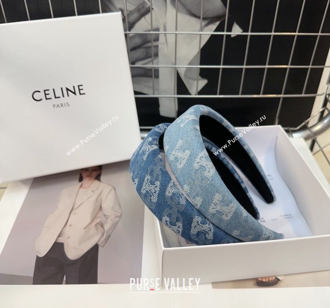 Celine Blue Denim Headband 2024 0514 (XMN-240514025)