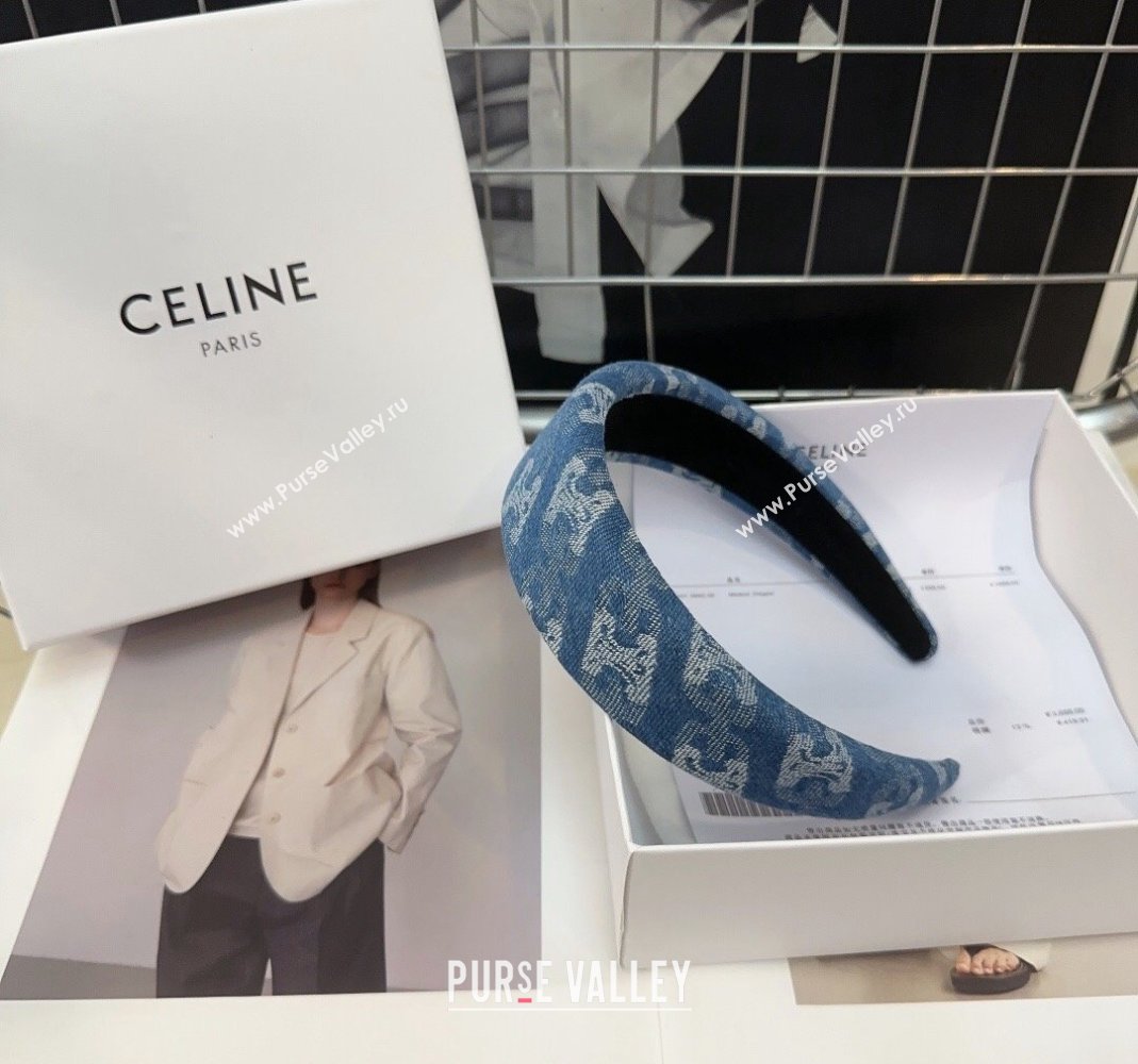 Celine Blue Denim Headband 2024 0514 (XMN-240514025)