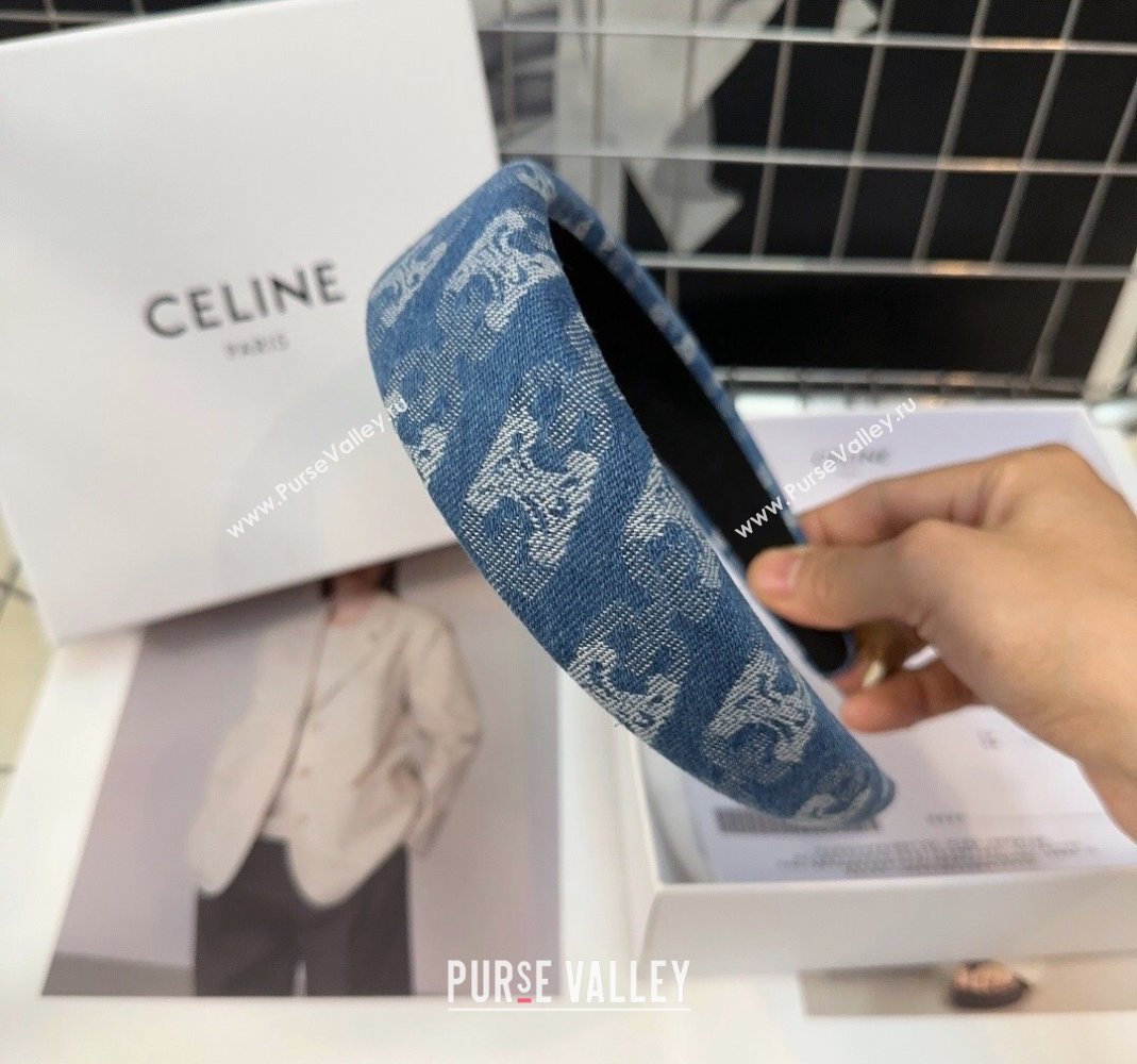 Celine Blue Denim Headband 2024 0514 (XMN-240514025)