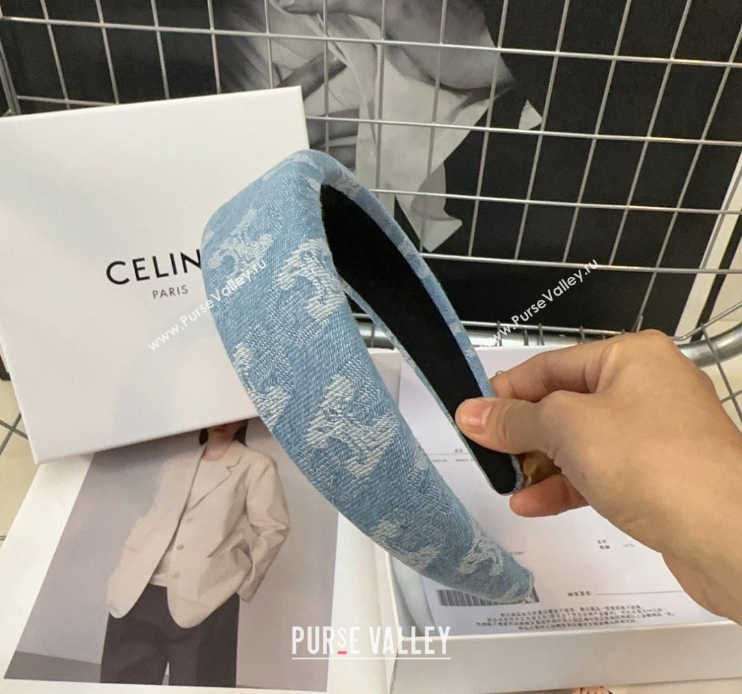 Celine Blue Denim Headband 2024 0514 (XMN-240514025)