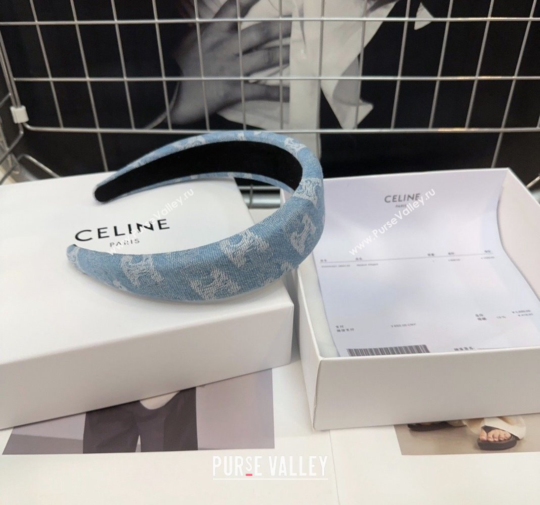 Celine Blue Denim Headband 2024 0514 (XMN-240514025)