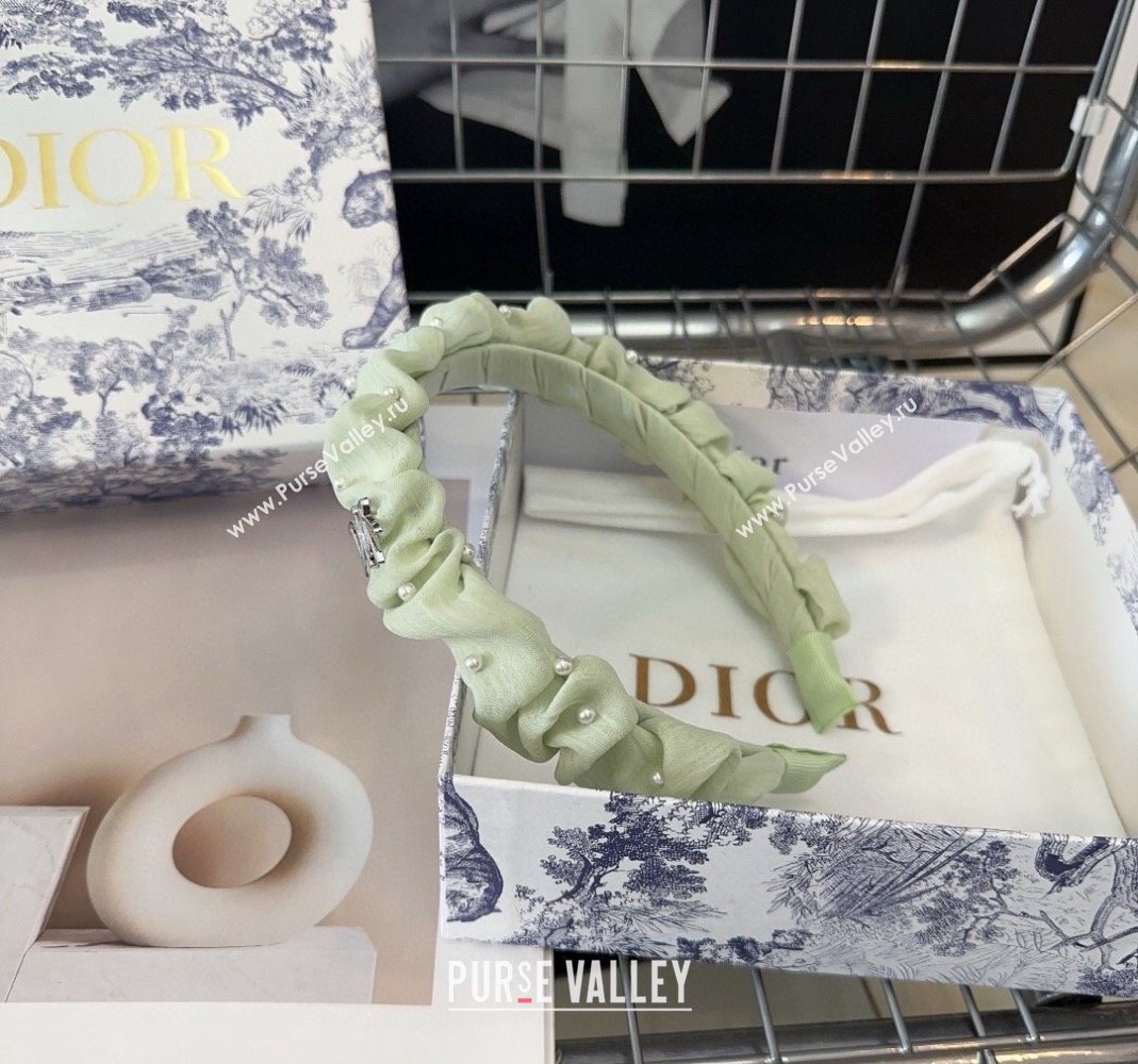 Dior Headband with Pearls Green 2024 0514 (XMN-240514029)