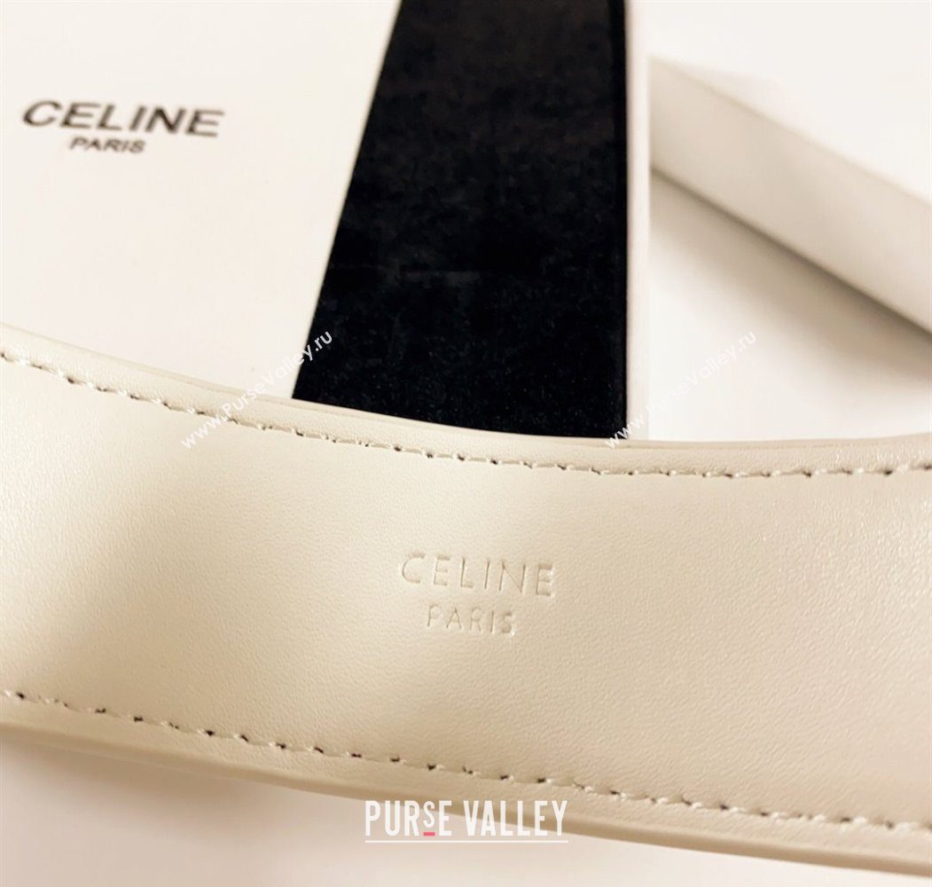 Celine Headband White Leather 2025 0724 (YF-250724002)