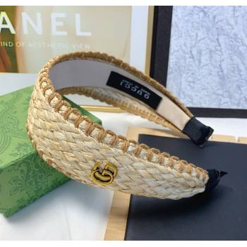 Gucci Straw Headband Beige/Brown 2025 0724 (YF-250724010)