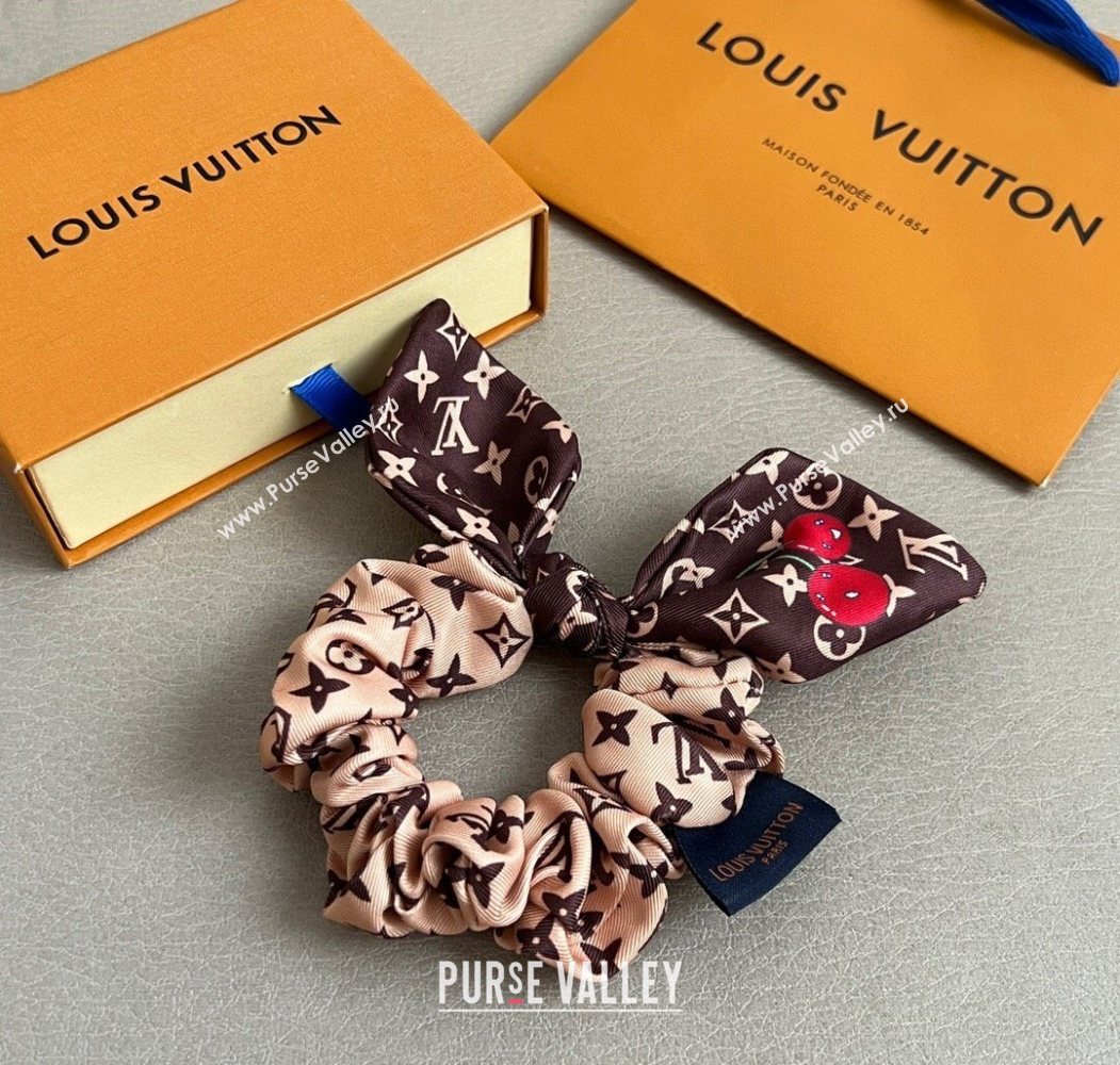 Louis Vuitton LV x TM Cerise Cherry Bow Hairring Brown 2025 (YF-250723082)
