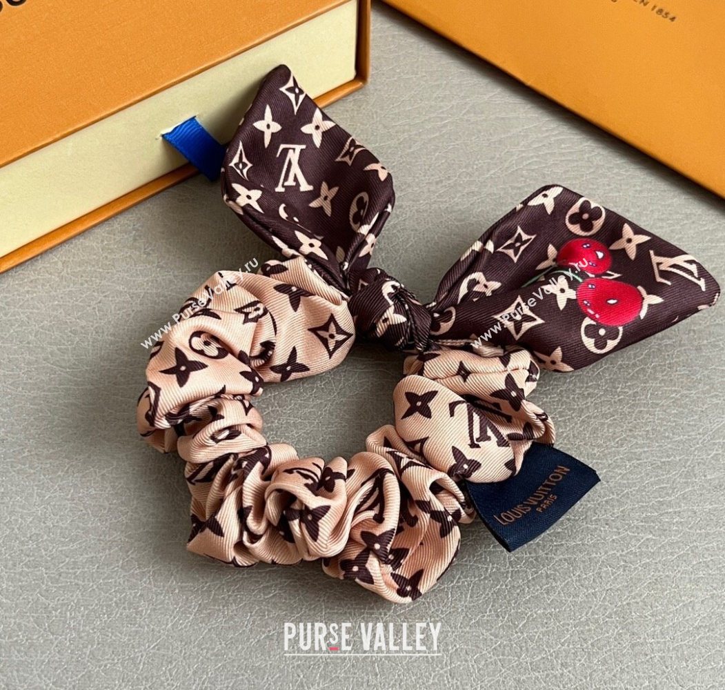 Louis Vuitton LV x TM Cerise Cherry Bow Hairring Brown 2025 (YF-250723082)