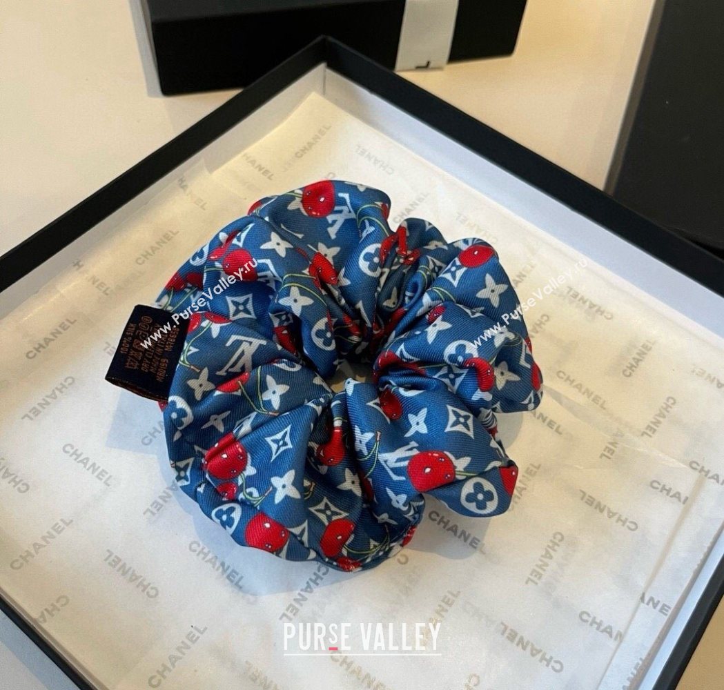 Louis Vuitton LV x TM Cerise Cherry Hairring Navy Blue 2025 0723 (XMN-250723086)