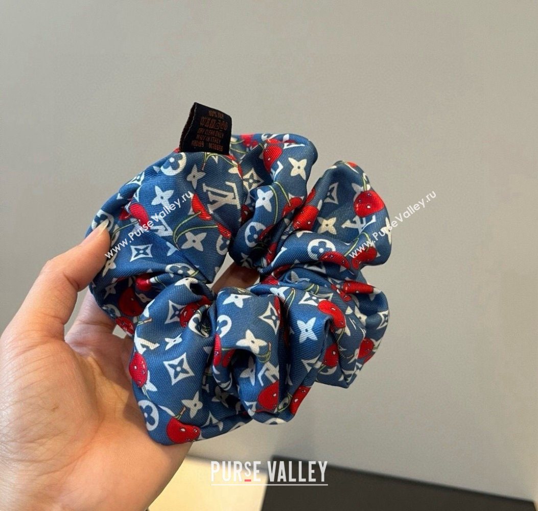 Louis Vuitton LV x TM Cerise Cherry Hairring Navy Blue 2025 0723 (XMN-250723086)