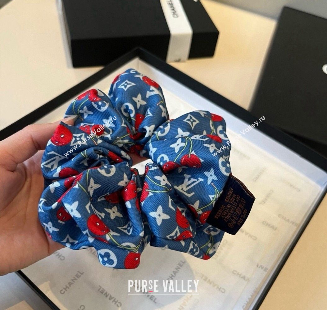 Louis Vuitton LV x TM Cerise Cherry Hairring Navy Blue 2025 0723 (XMN-250723086)