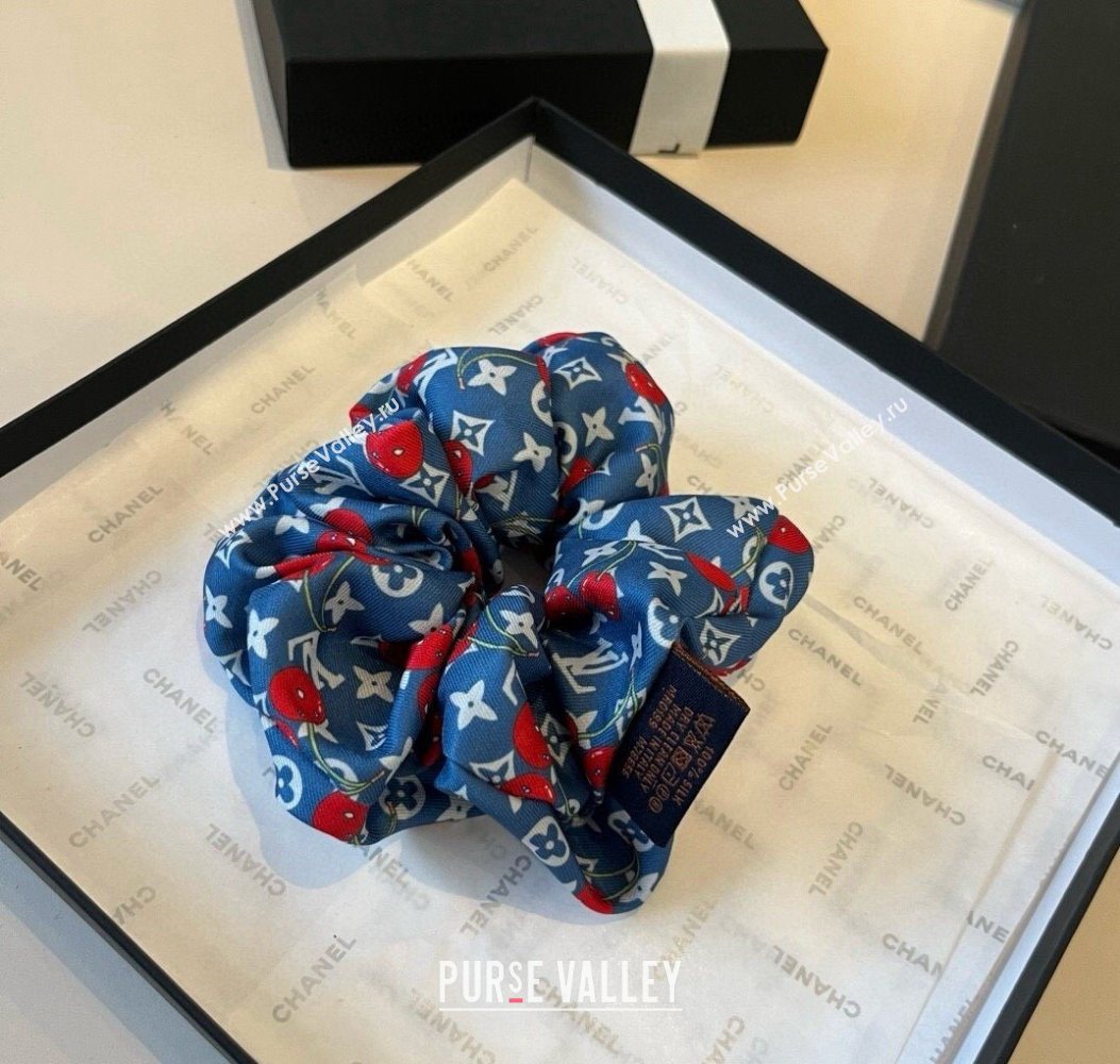 Louis Vuitton LV x TM Cerise Cherry Hairring Navy Blue 2025 0723 (XMN-250723086)