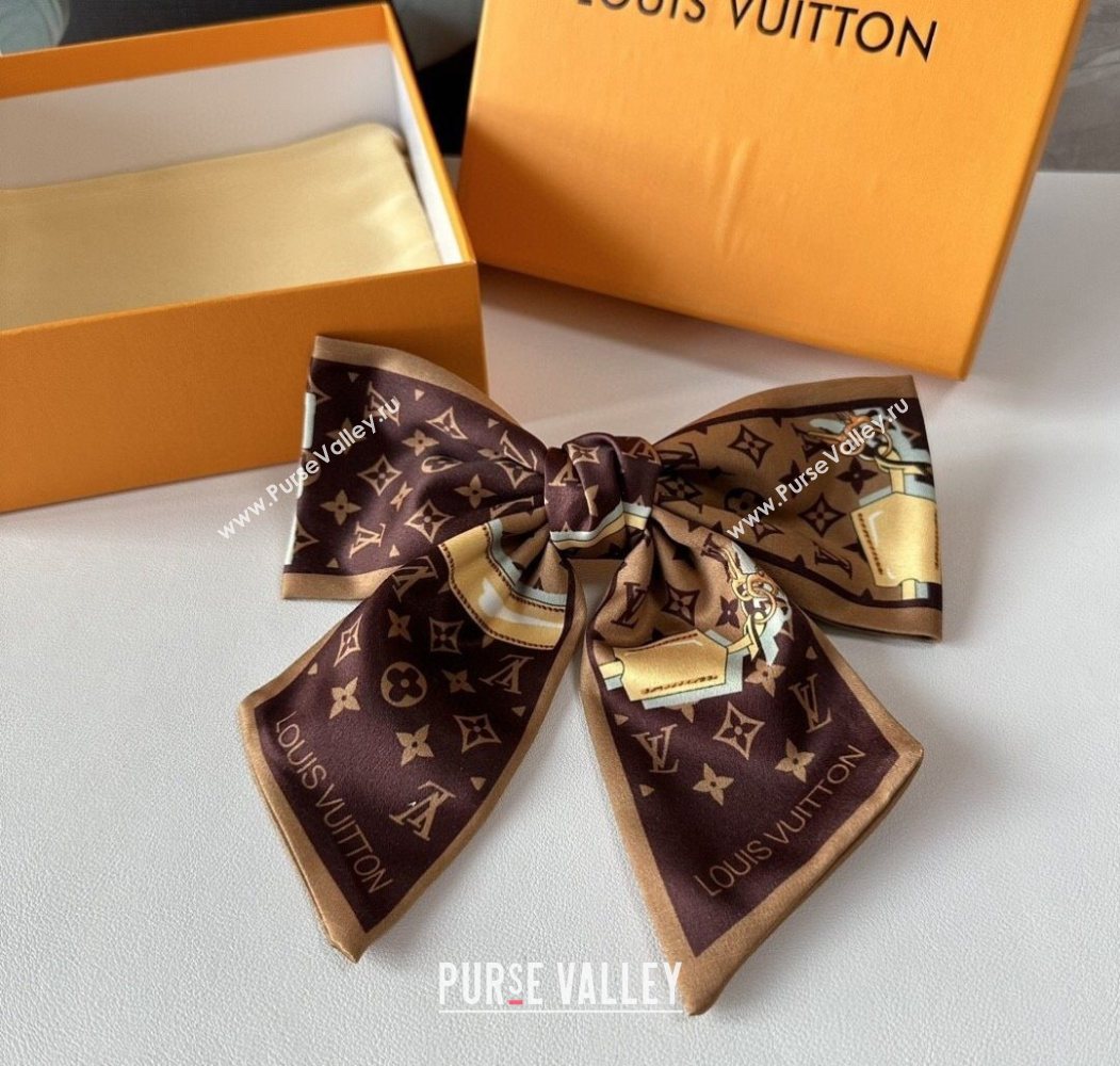 Louis Vuitton Bow Hair Clip Brown 2025 0723 (SHI-250723093)